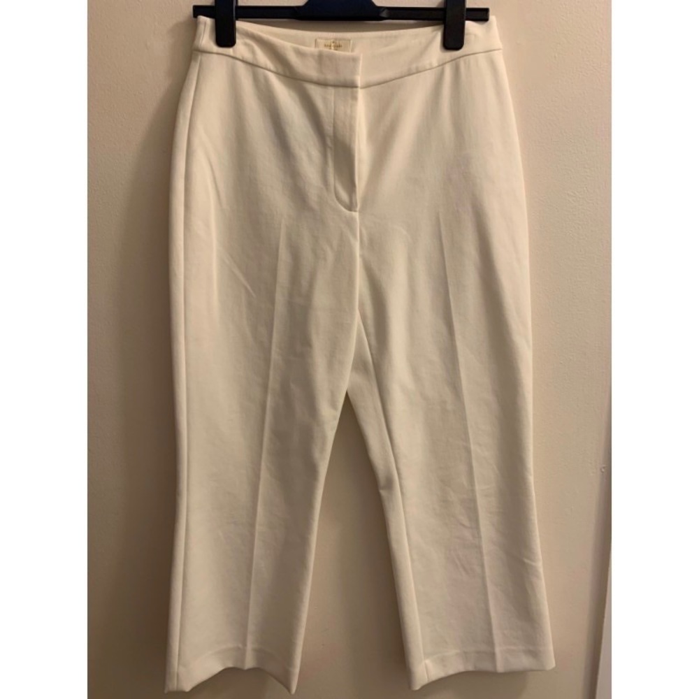 Kate Spade Crepe Ankle Length Dress Pant White